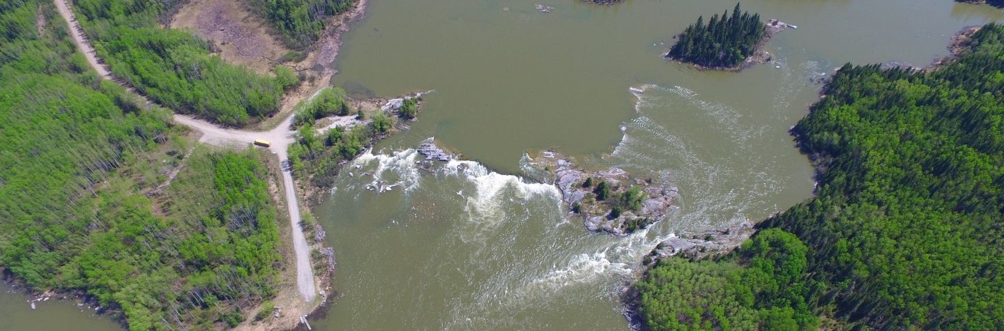 canada, river, aerial view