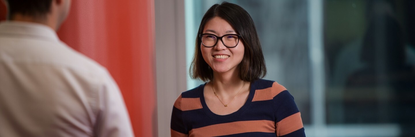 Smiling corporate woman 