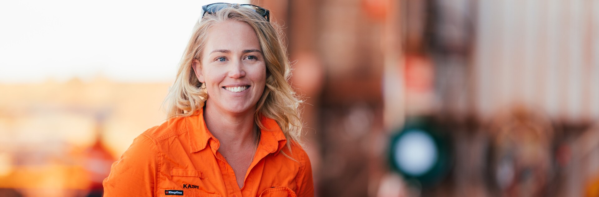 person looking at camera