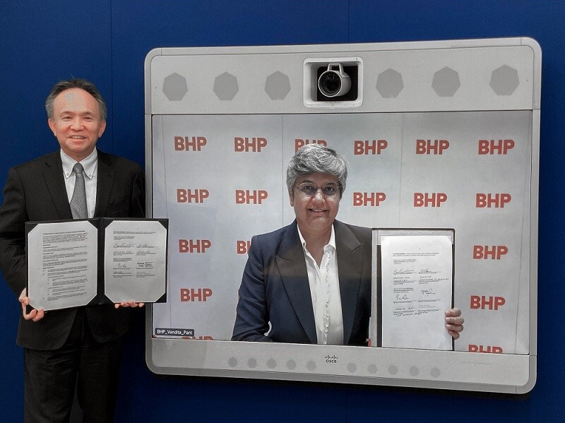 BHP and JX Metals Executives