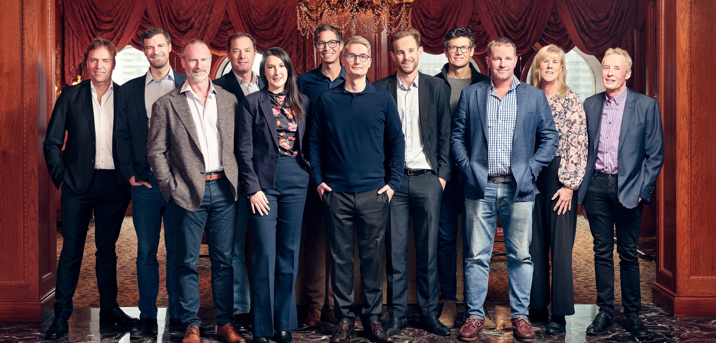 people lined up in photo